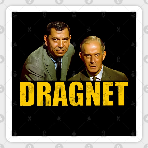 Dragnet - Joe Friday, Bill Gannon - 60s Cop Show Sticker by wildzerouk